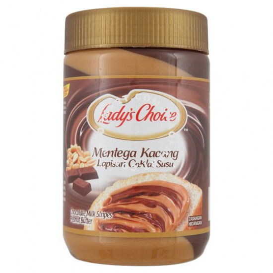 Lady's Choice Chocolate Milk Stripes Peanut Butter 530g