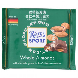 Ritter Sport Whole Almonds Milk Chocolate 100g