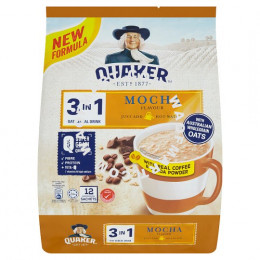 Quaker 3 in 1 Oat Cereal Drink Mocha Flavour 12 Sachets x 28g (336g)