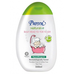 PUREEN PUREEN NATURAL-H BABY HEAD TO TOE WASH HYPOALLERGENIC 250ML RM 25.90