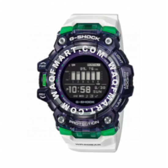 Casio G-Shock Bluetooth® GBD-100 Line Up White Resin Band Watch GBD100SM-1A7 GBD-100SM-1A7 (Watch for Man)