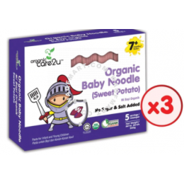 ORGANIC CARE2U Organic Baby Noodle Sweet Potato (200g x 3 Boxes)