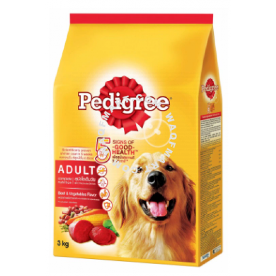 PEDIGREE Dog Dry Food Beef & Veg 3kg