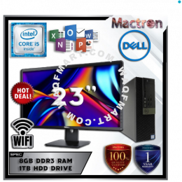 DELL OPTIPLEX 3040 SFF PC SET - INTEL CORE I5 6500 6TH GEN / 8GB DDR3 RAM / 1TB HDD / 23 INCH HD LED SCREEN / W10PRO