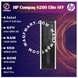 i7 960GB SSD 16GB RAM HP Compaq 8200 Elite desktop PC 480GB 256GB 128GB 8GB refurbished CPU Komputer bajet murah