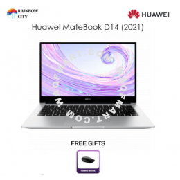 [Ready Stock] Huawei MateBook D 14 (2021) [Intel Core i5 10th Gen | 8GB RAM + 512GB SSD] - Original Huawei Malaysia