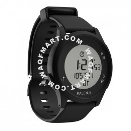 W500 m men's running stopwatch reverse screen - black