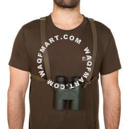 Elastic harness for carrying binoculars