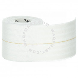 6 cm x 2.5 m elastic support strap - white.