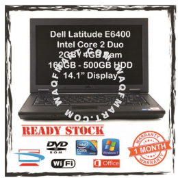 Dell Latitude E6400 Budget Laptop - Intel Core 2 Duo / 2GB 4GB DDR2 Ram / 80GB 120GB 160GB 320GB Hard Disk Notebook Mura