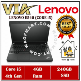 【CLASSIC】LENOVO ThinkPad E540~CORE i5-4th GEN~4GB DDR3L~120GB SSD / 240GB SSD~W10