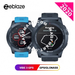 Ready Stock Zeblaze VIBE 3 GPS Smartwatch Heart Rate Multi Sports Modes Waterproof GPS Smart Watch for Android/iOS