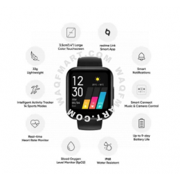 realme Watch | Color Touchscreen | 24/7 Health Assistant | Water Resistant | Smart Notifications |Music & Camera Control