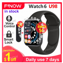 Smartwatch Iwo 14 U98 Reloj Voice Control Smart Lock Screen BodyTemperature Smart Watch Women For Apple Xiaomi PK IWO 13
