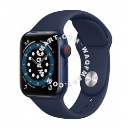 Apple/Apple Apple Watch Series 6；Blue Aluminum Metal Case；Deep Navy Blue Sports Strap